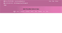 Desktop Screenshot of hairparadisesalon.com